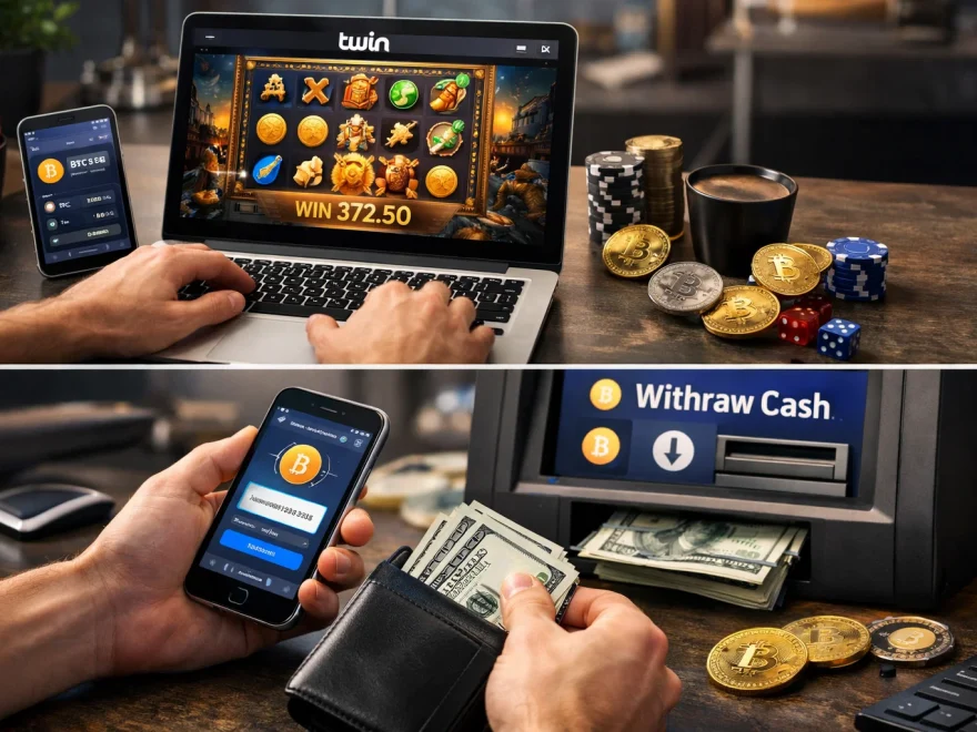 Twin Casino criptomoeda Bitcoin e USDT