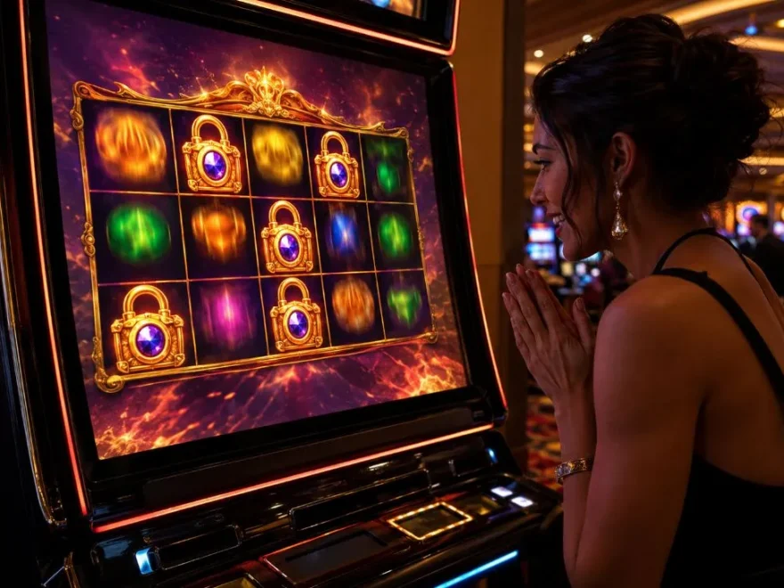 Sticky Wilds em slots: símbolos travados e rodadas de bônus.